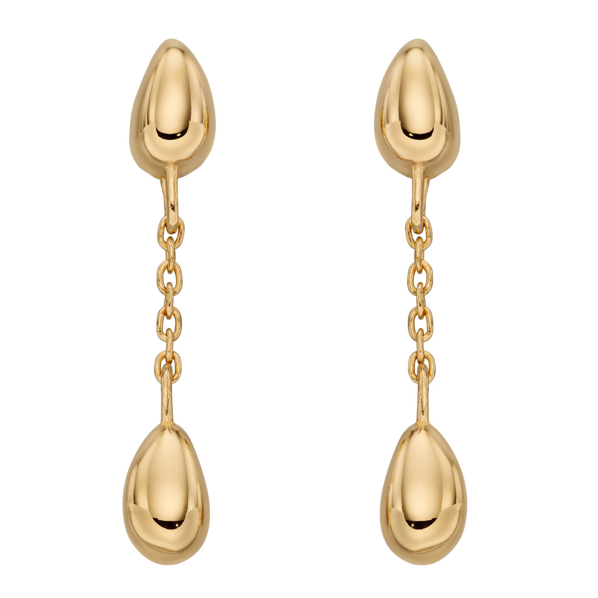 Gecko Jewellery Sterling Silver Flower Bud Drop Earrings for Women
