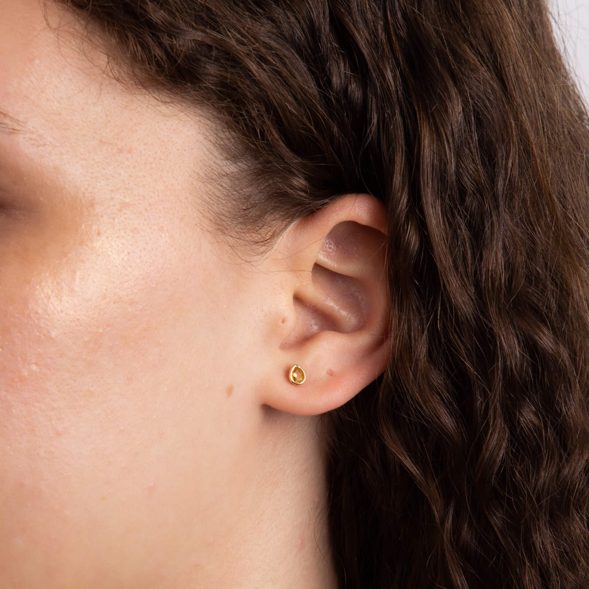 Gecko Jewellery Recycled Sterling Silver Semi-Precious Birthstone Earrings