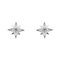 Gecko Jewellery Starburst Stud Earrings | Recycled Sterling Silver CZ