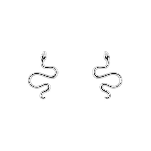 Snake Stud Earrings | Recycled Sterling Silver | Gecko Jewellery Retail