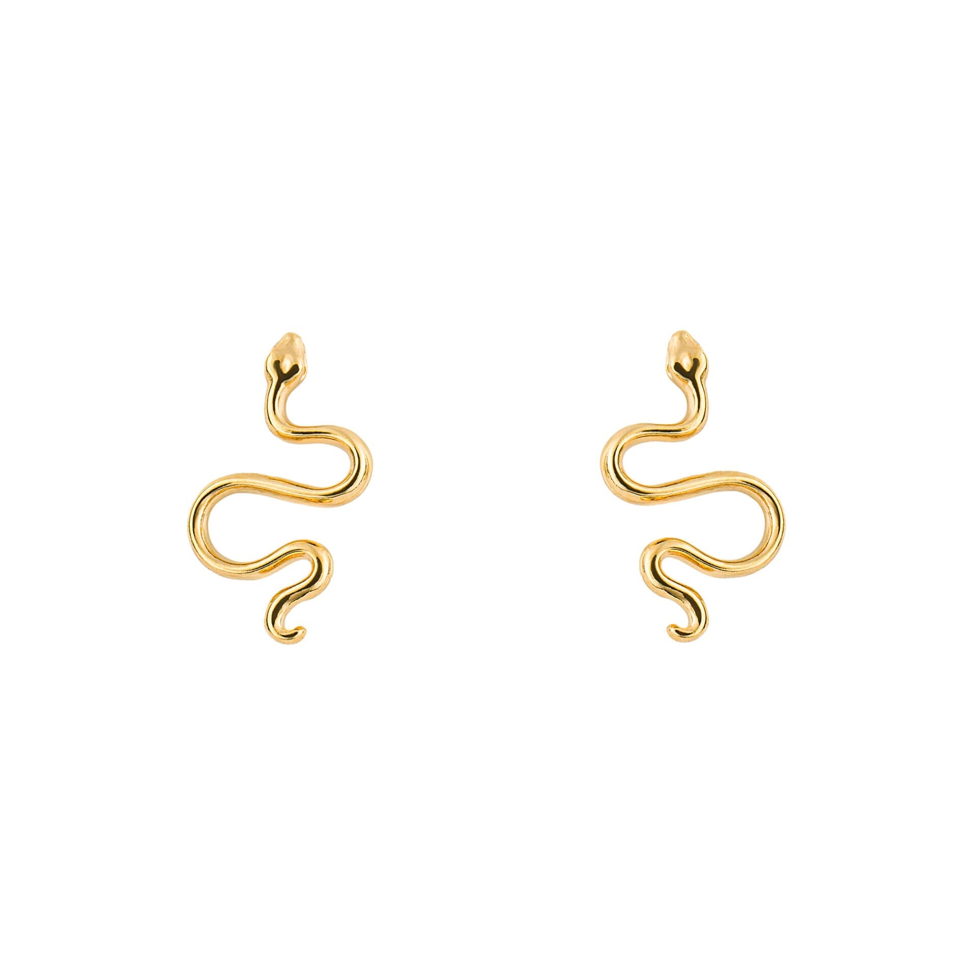 Snake Stud Earrings | Recycled Sterling Silver | Gecko Jewellery Retail