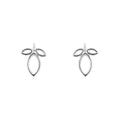 Gecko Jewellery Leaf Trio Stud Earrings | Recycled Sterling Silver