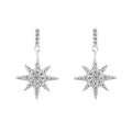 Gecko Jewellery Starburst Drop Earrings – Recycled Sterling Silver