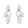 Gecko Jewellery Flowing Petals Drop Earrings in Recycled Sterling Silver