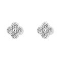 Gecko Jewellery Flower Stud Earrings – Recycled Sterling Silver & CZ
