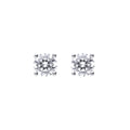 Gecko Jewellery Sterling Silver Four Claw Zirconia Solitaire Stud Earrings