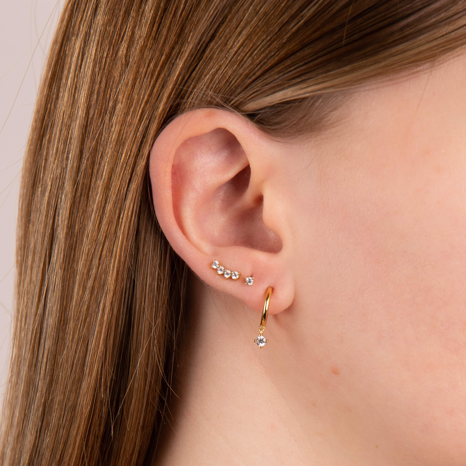 Gecko Jewellery Four Claw Solitaire Stud Earrings in Sterling Silver