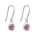 Gecko Jewellery Crystal Drop Earrings in Recycled Sterling Silver