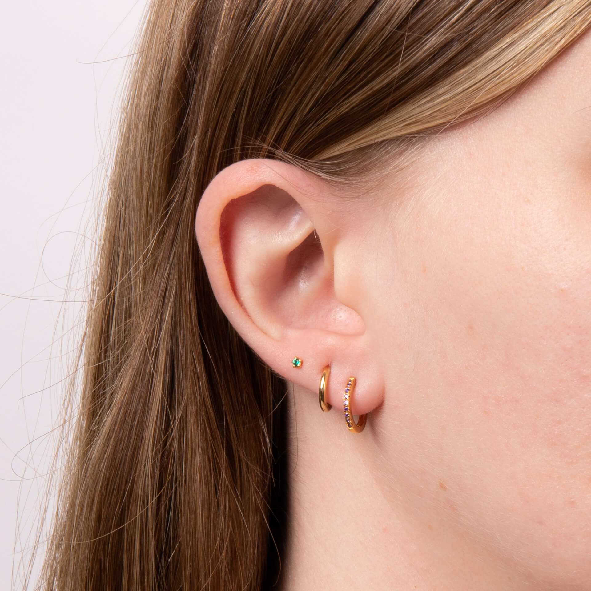 Beginnings Tiny 3mm Stud Earrings | Recycled Sterling Silver Studs