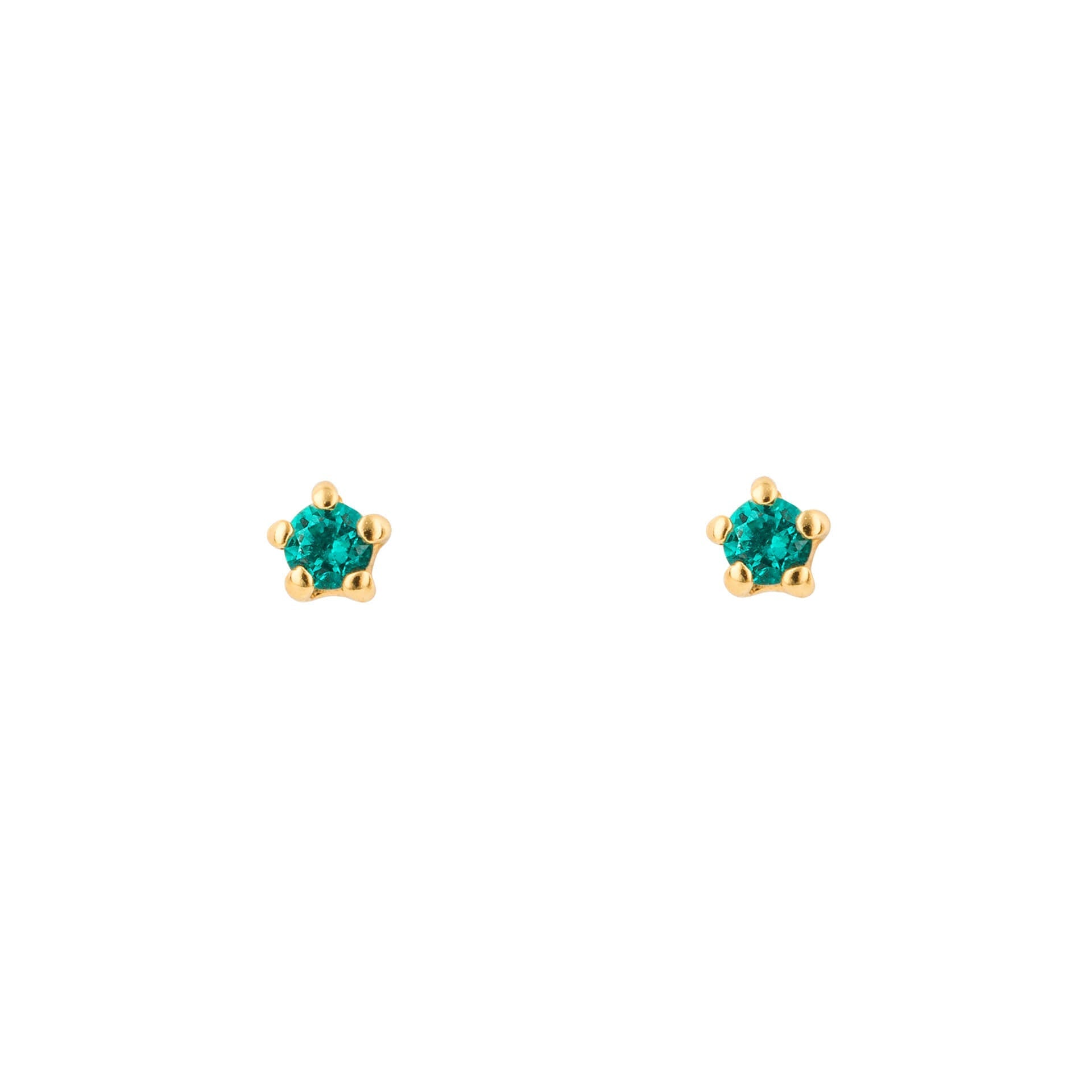 Beginnings Tiny 3mm Stud Earrings | Recycled Sterling Silver Studs