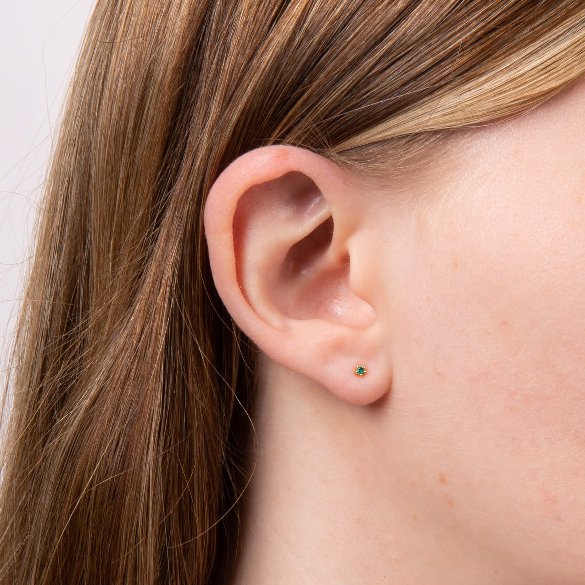 Beginnings Tiny 3mm Stud Earrings | Recycled Sterling Silver Studs