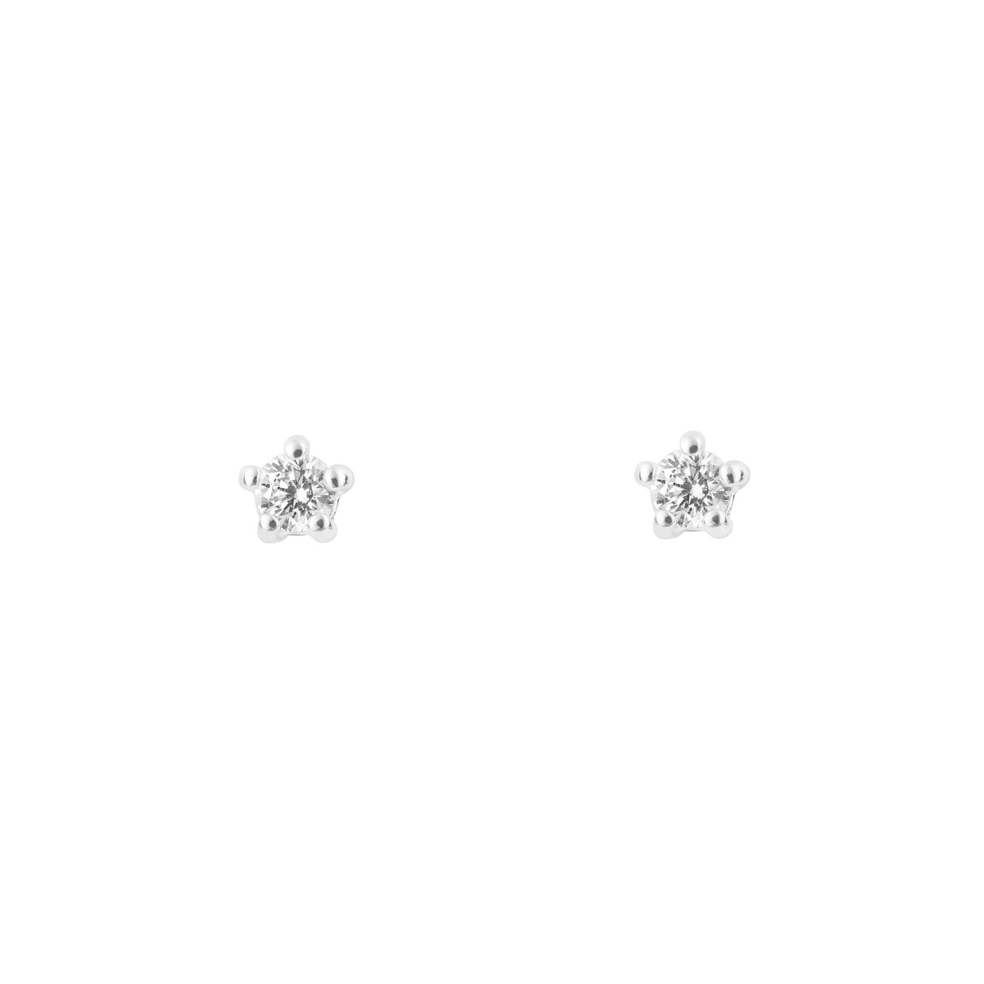 Beginnings Tiny 3mm Stud Earrings | Recycled Sterling Silver Studs