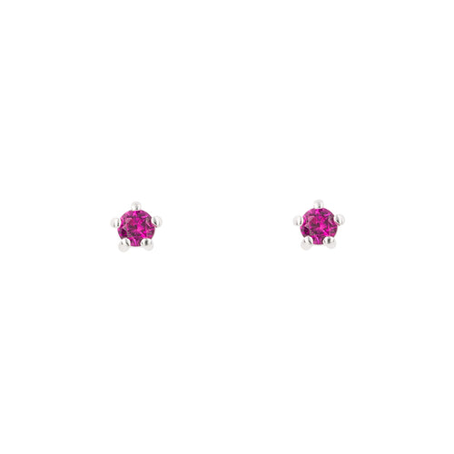 Beginnings Tiny 3mm Stud Earrings | Recycled Sterling Silver Studs
