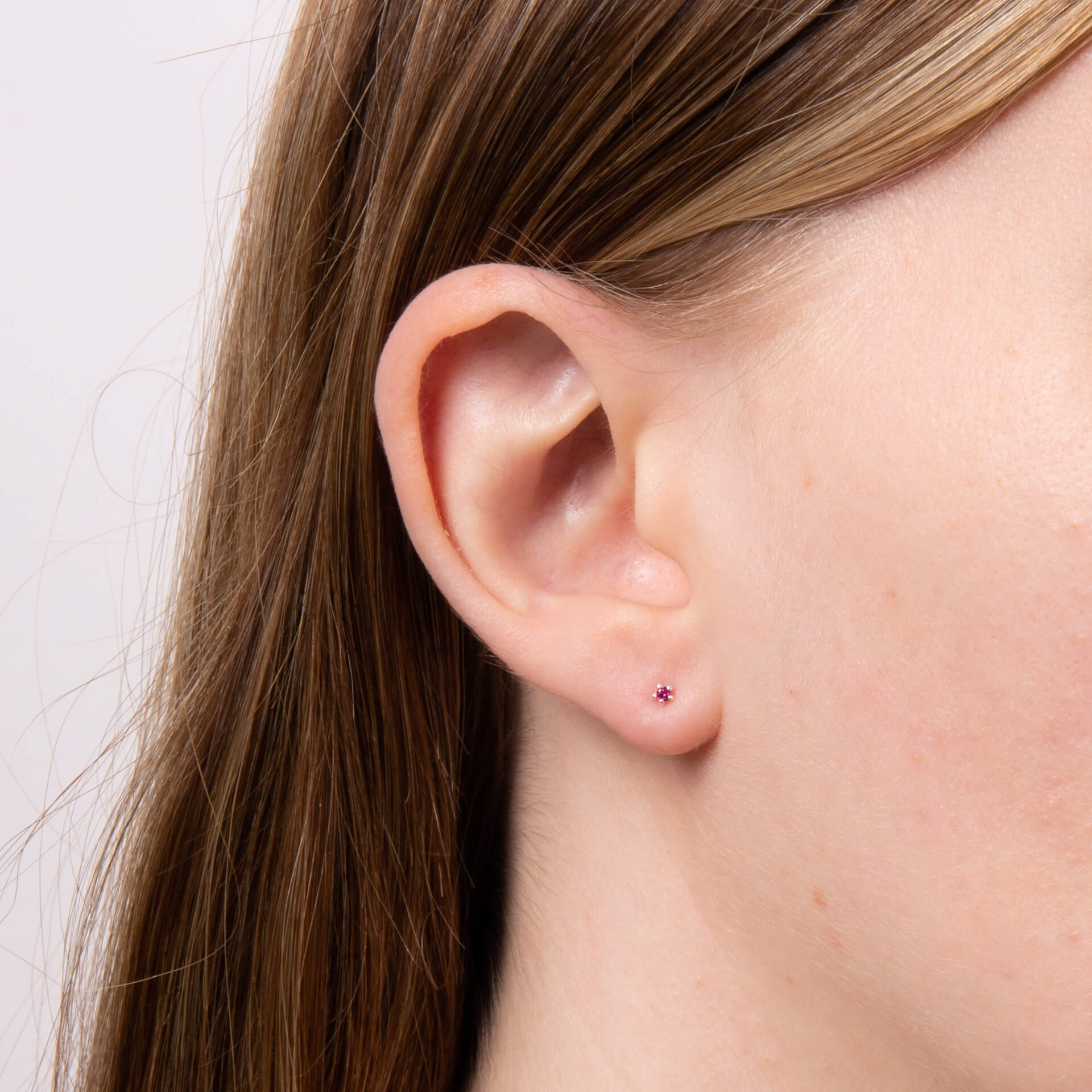 Beginnings Tiny 3mm Stud Earrings | Recycled Sterling Silver Studs