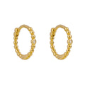 Gecko Jewellery Beaded Hoop Earrings | Recycled Sterling Silver & CZ