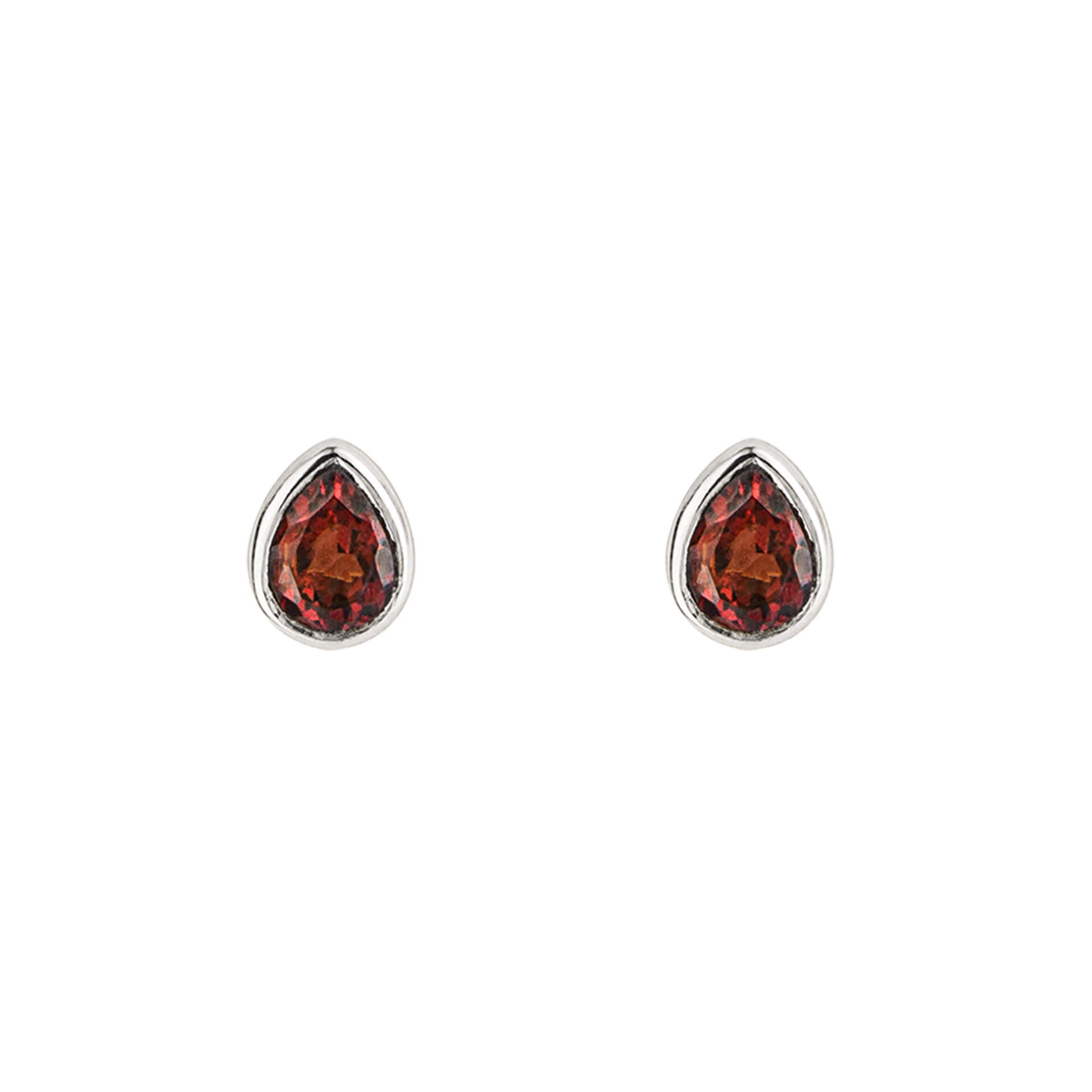 Gecko Jewellery Recycled Sterling Silver Semi-Precious Birthstone Earrings