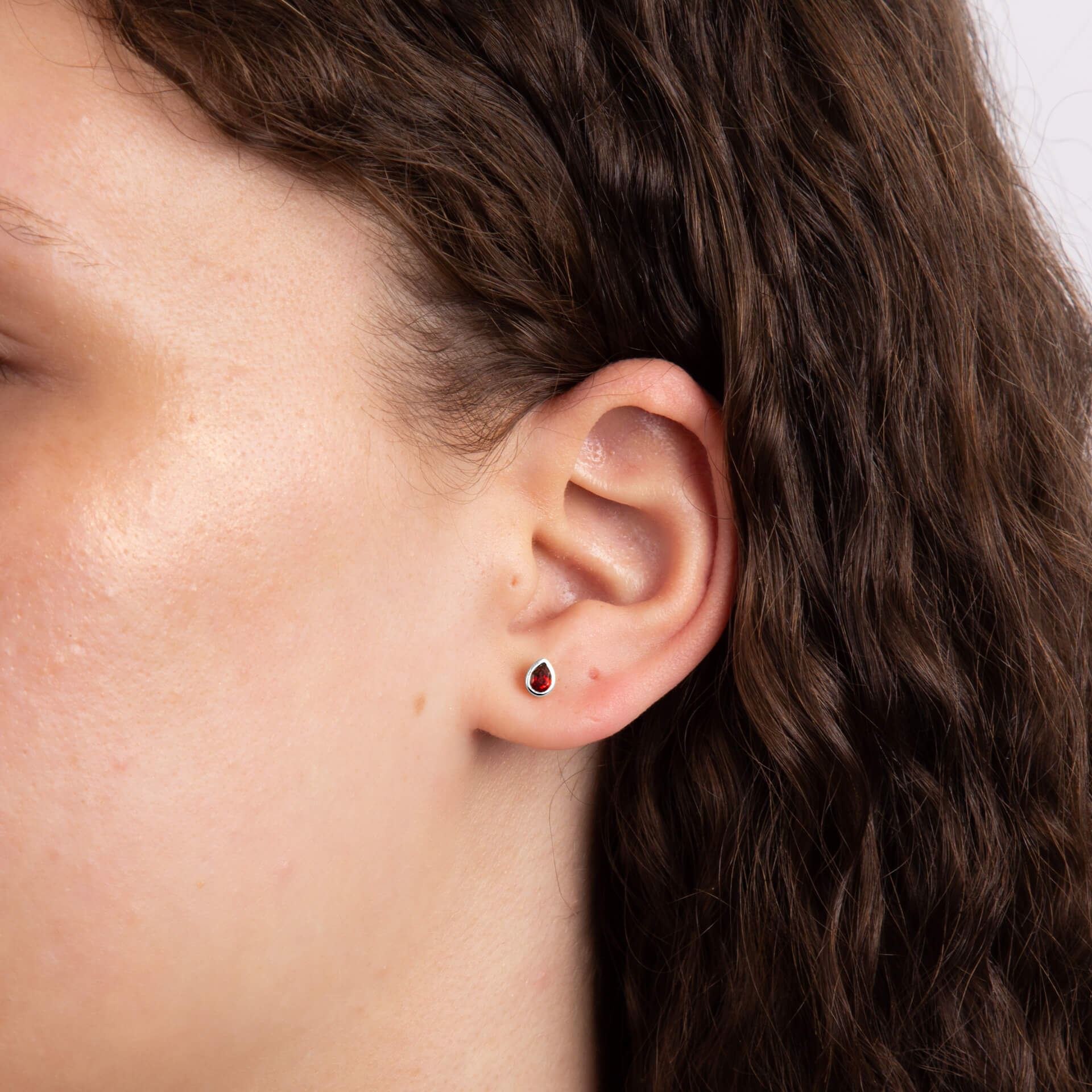 Gecko Jewellery Recycled Sterling Silver Semi-Precious Birthstone Earrings