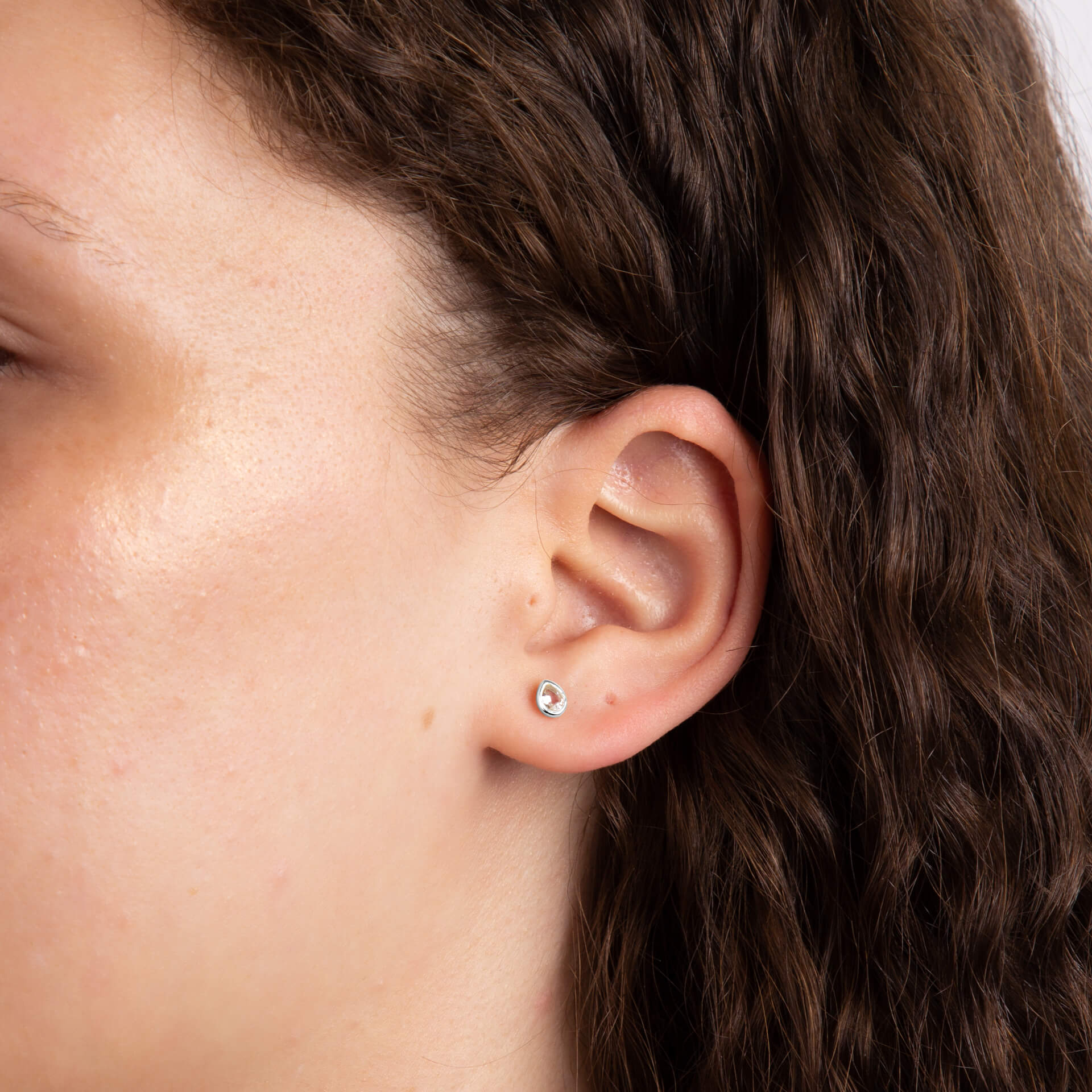 Gecko Jewellery Recycled Sterling Silver Semi-Precious Birthstone Earrings