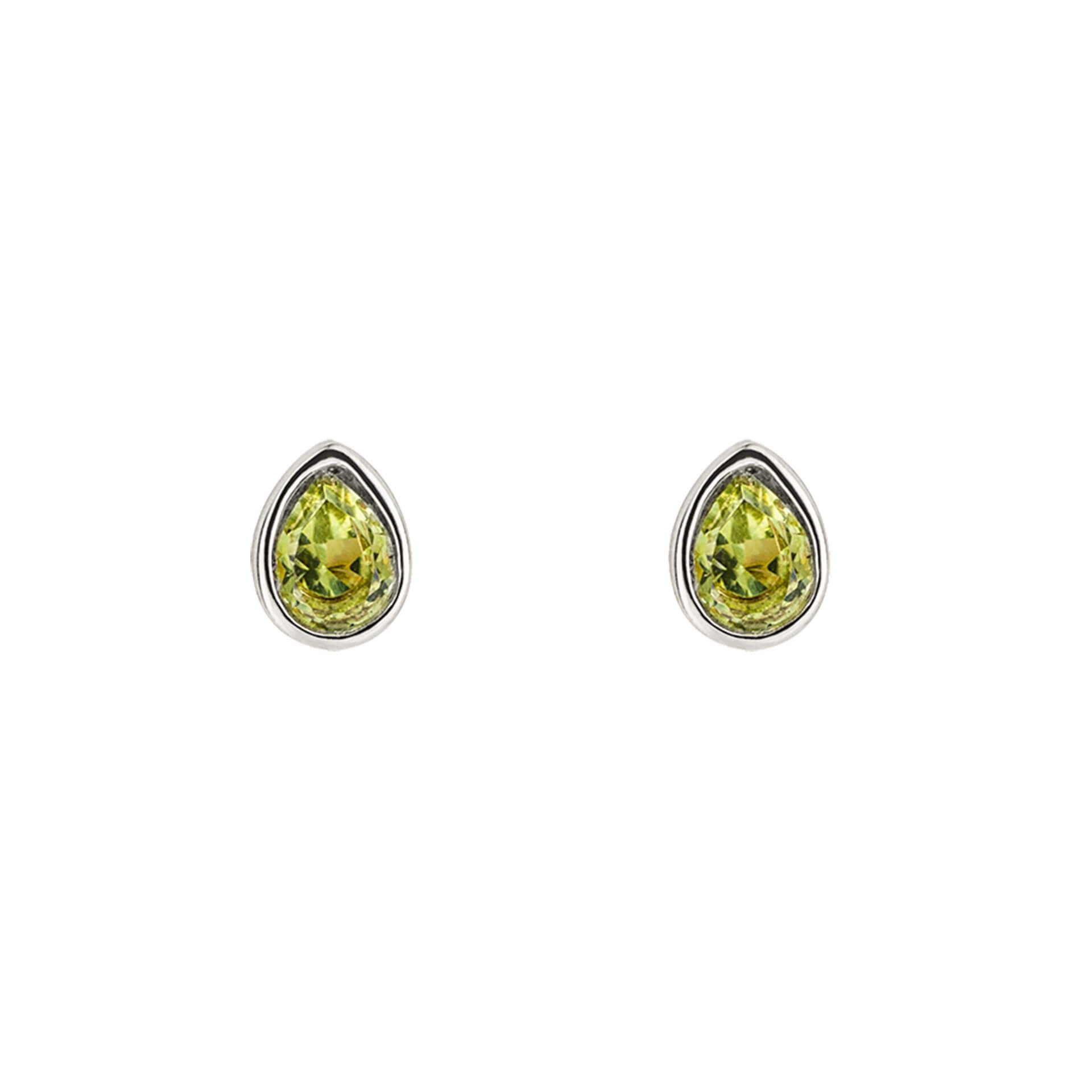 Gecko Jewellery Recycled Sterling Silver Semi-Precious Birthstone Earrings