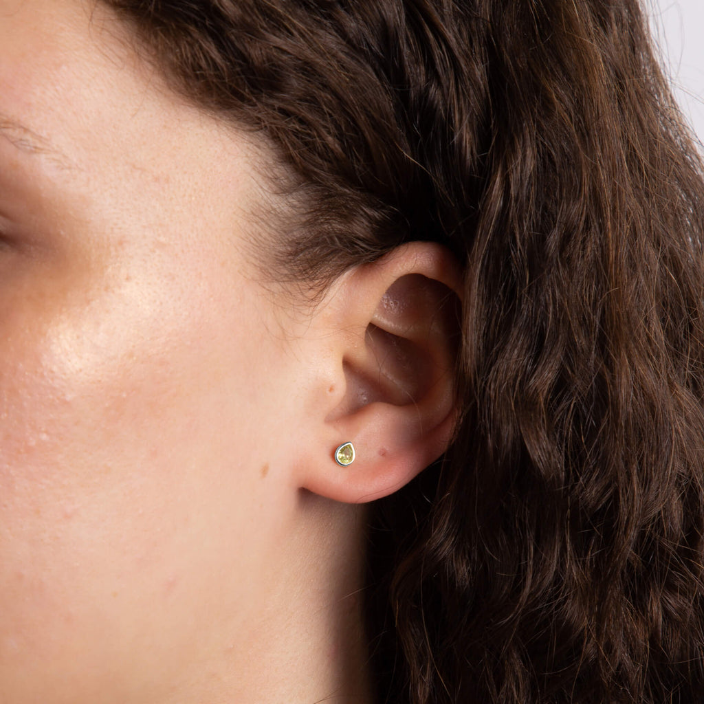 Gecko Jewellery Recycled Sterling Silver Semi-Precious Birthstone Earrings