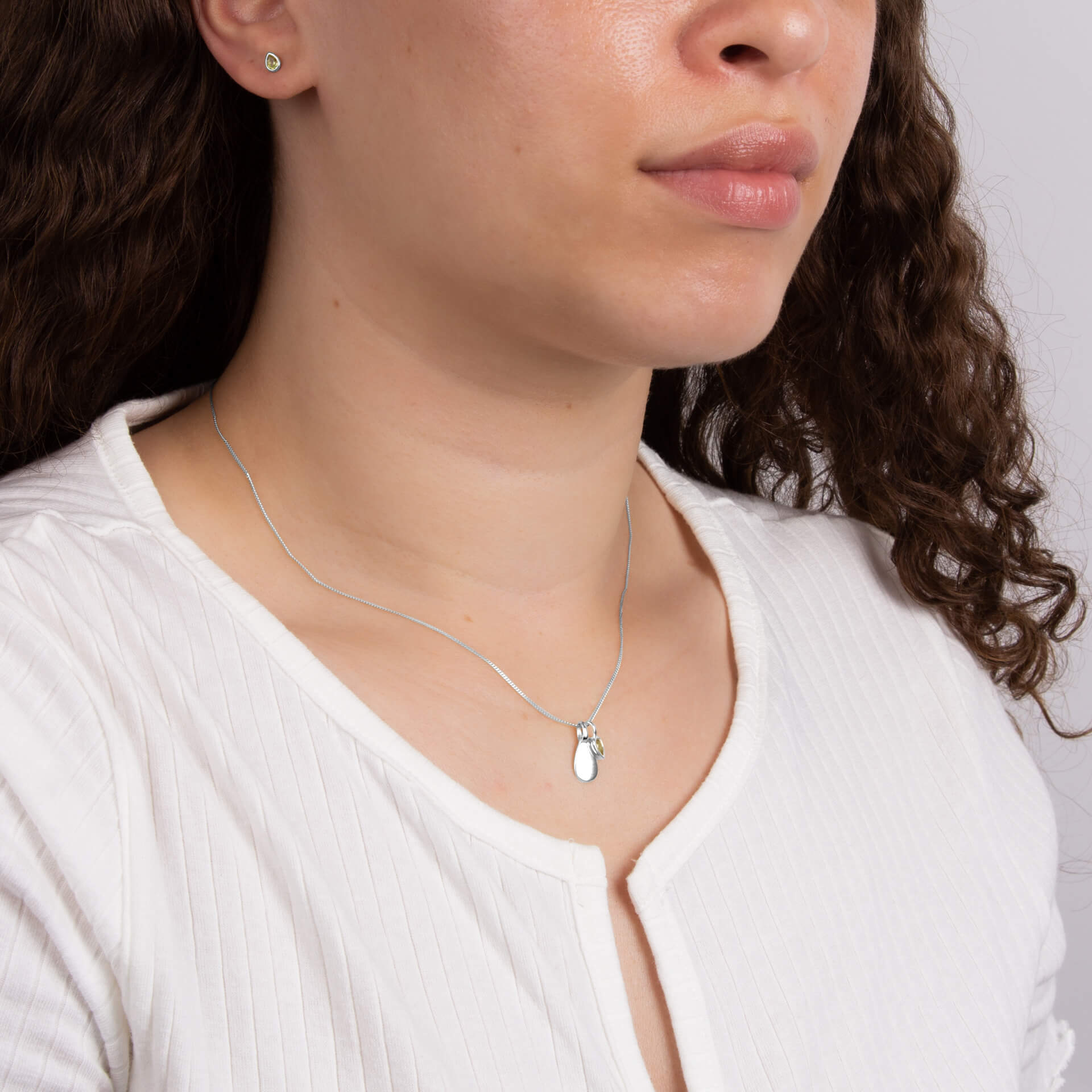 Gecko Jewellery Semi-Precious Birthstone Necklace | Recycled Silver