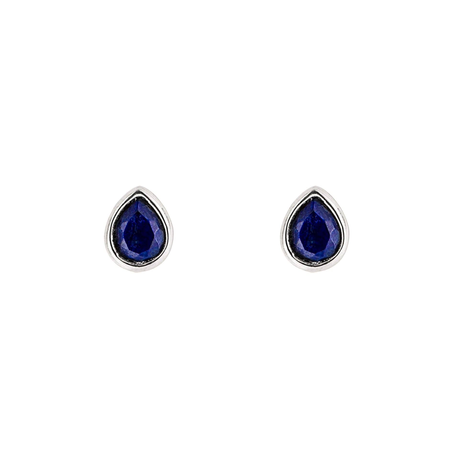 Gecko Jewellery Recycled Sterling Silver Semi-Precious Birthstone Earrings