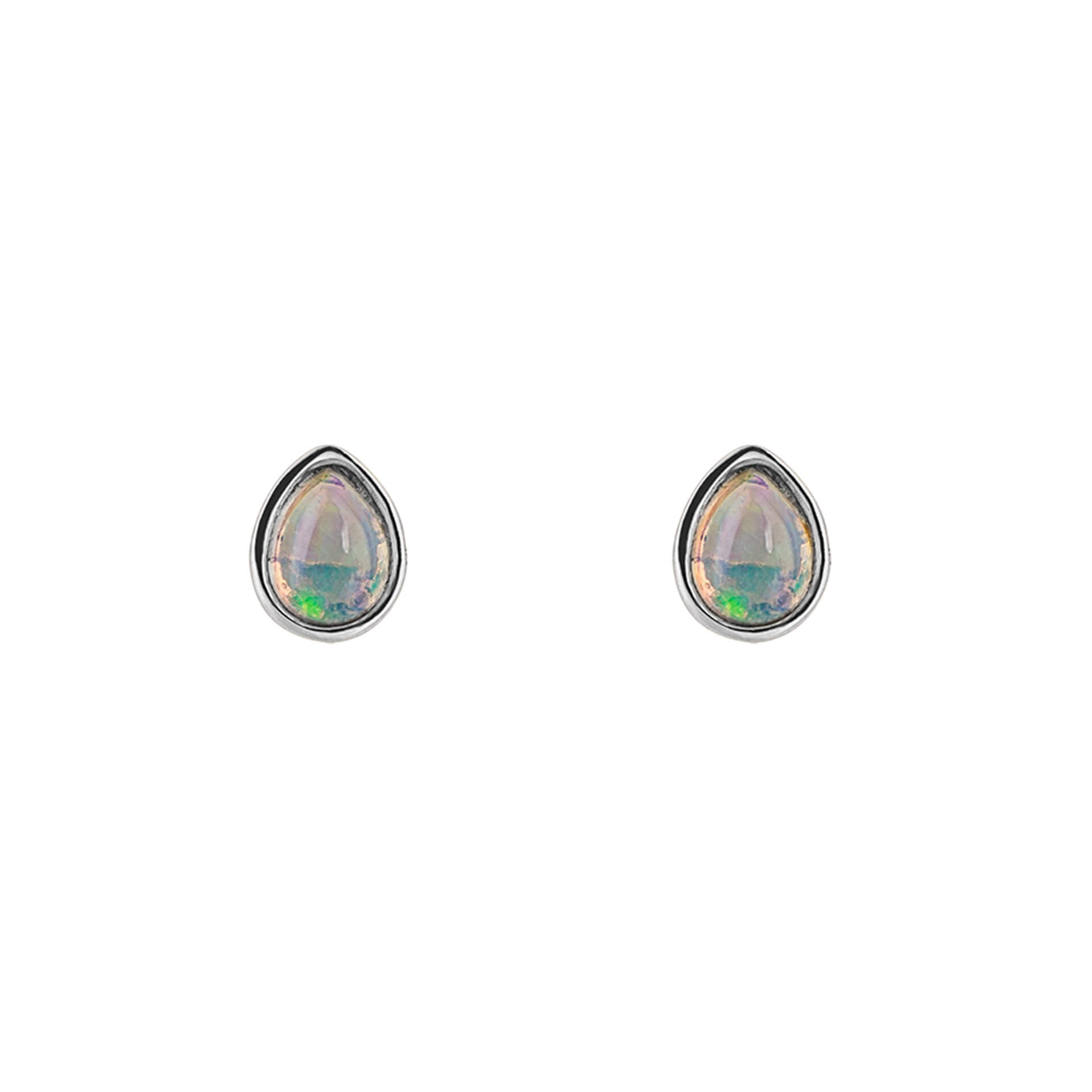Gecko Jewellery Recycled Sterling Silver Semi-Precious Birthstone Earrings