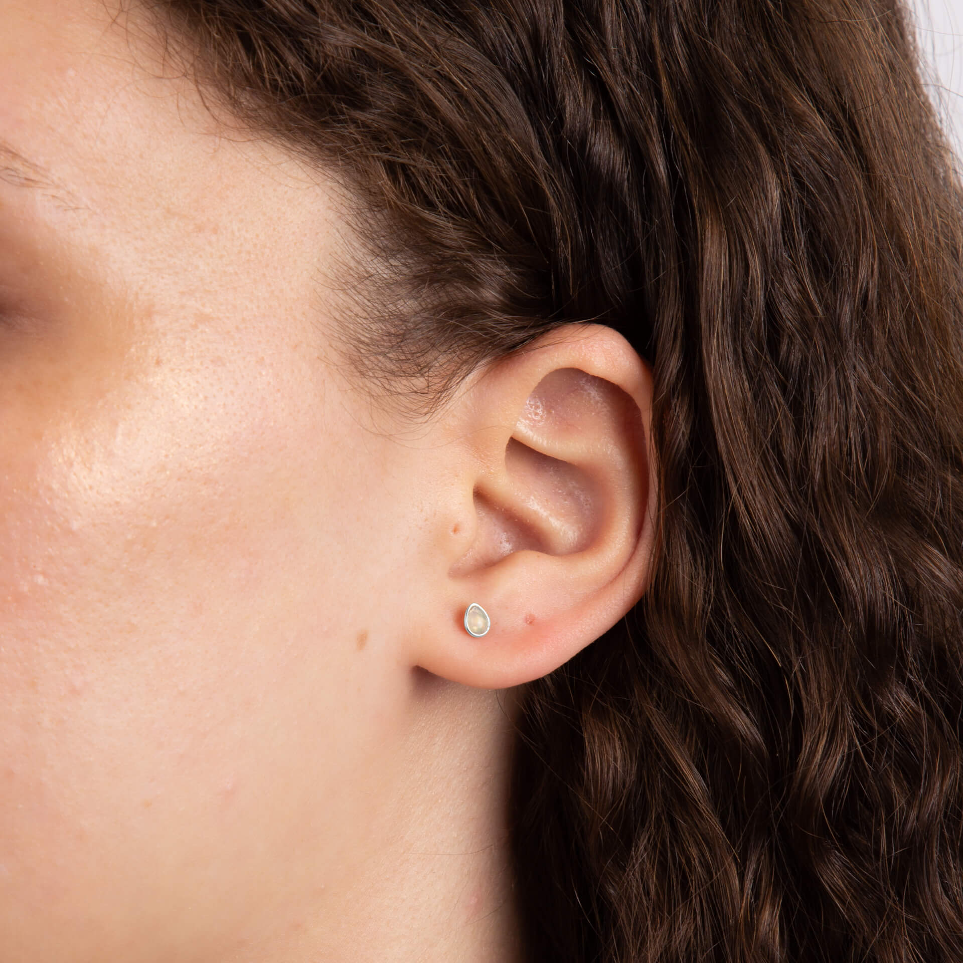 Gecko Jewellery Recycled Sterling Silver Semi-Precious Birthstone Earrings