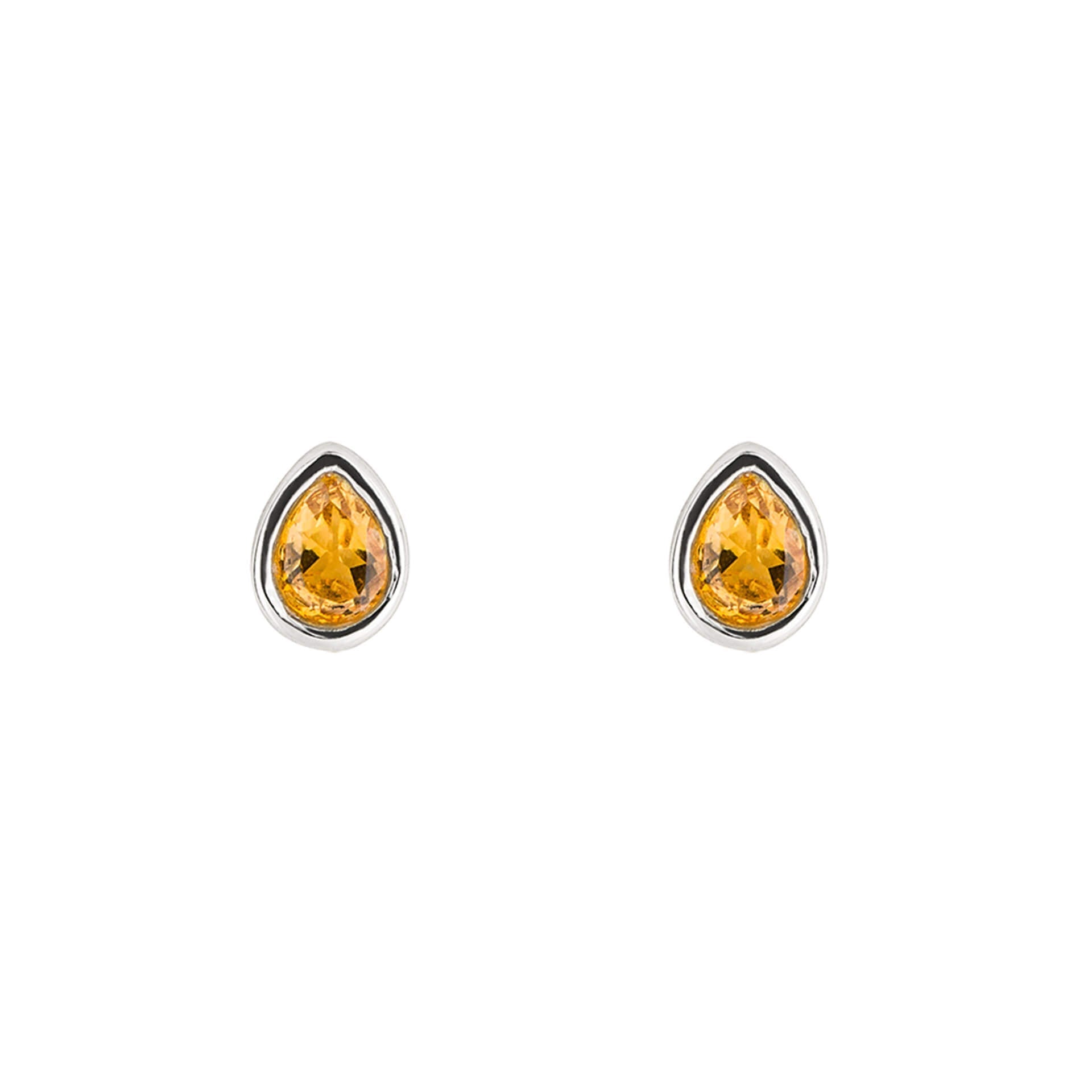 Gecko Jewellery Recycled Sterling Silver Semi-Precious Birthstone Earrings