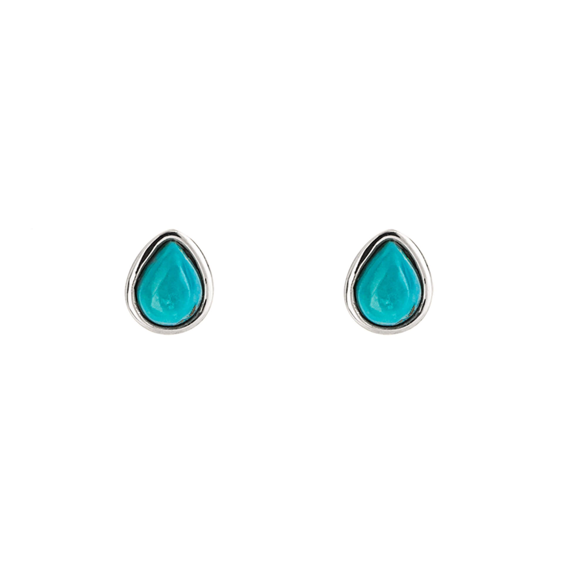 Gecko Jewellery Recycled Sterling Silver Semi-Precious Birthstone Earrings