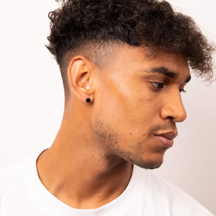 Fred Bennett Plain Round Stud Earrings in Stainless Steel – Flat Design