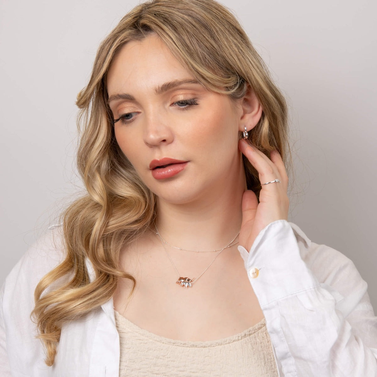 Gecko Jewellery Open Heart Hoop Earrings in Recycled Sterling Silver