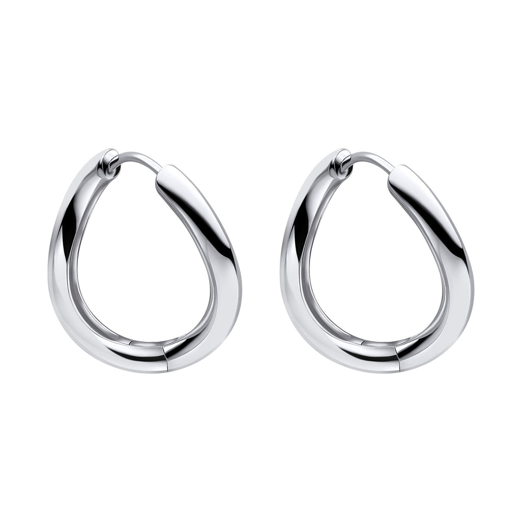 Infinity Twist Hoop Earrings in Recycled Sterling Silver | Gecko