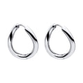 Infinity Twist Hoop Earrings in Recycled Sterling Silver | Gecko