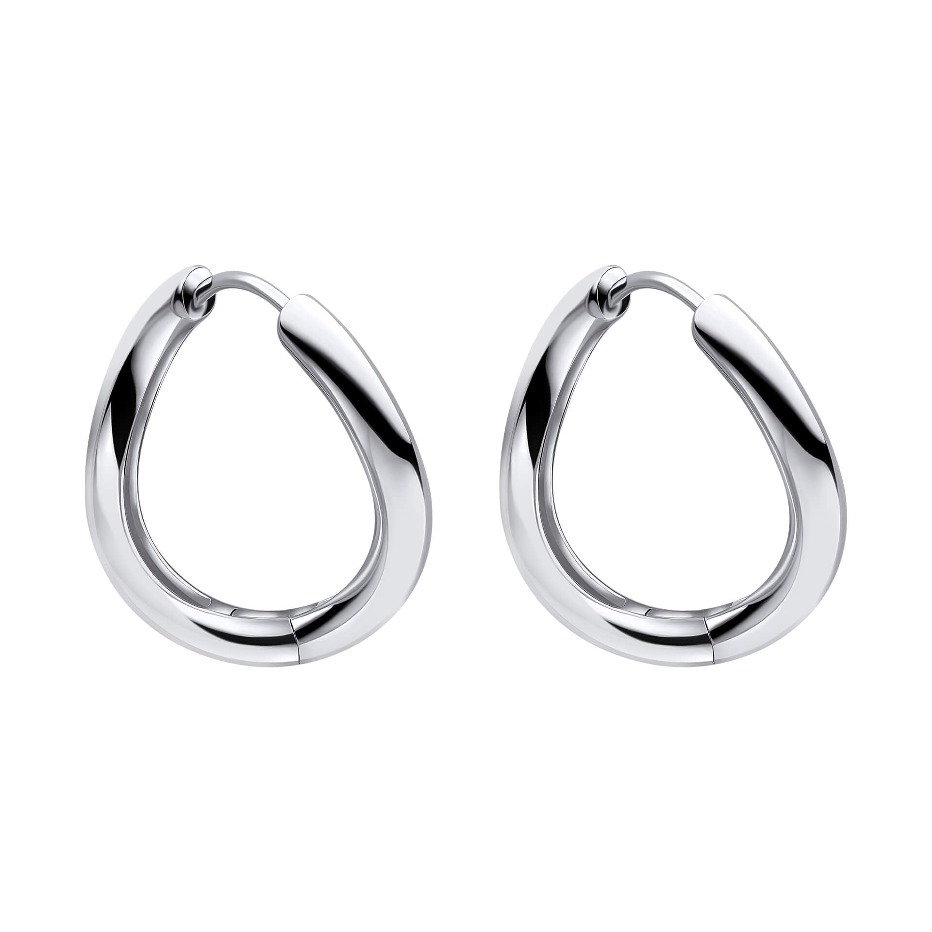 Infinity Twist Hoop Earrings in Recycled Sterling Silver | Gecko
