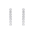 Gecko Jewellery Cup Chain Earrings | Recycled Silver Cubic Zirconia