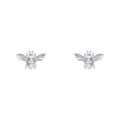 Gecko Jewellery Bee Stud Earrings – Recycled Sterling Silver Nature Studs