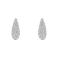 Gecko Jewellery Sterling Silver Cubic Zirconia Droplet Stud Earrings