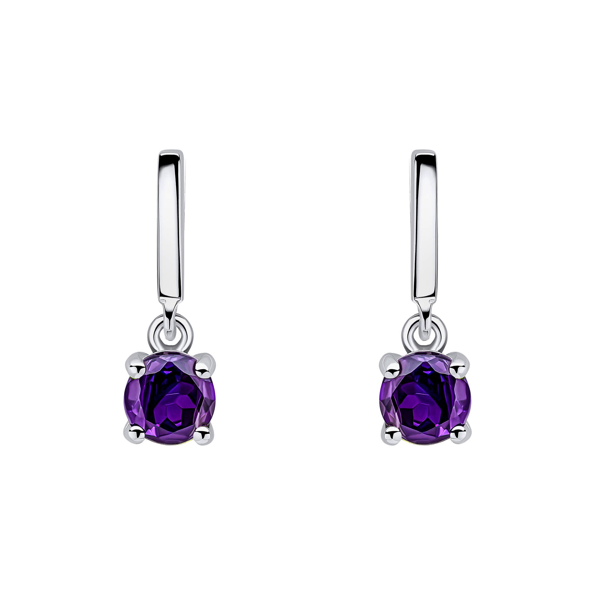 Gecko Jewellery Recycled Sterling Silver Semi Precious Drop Earrings