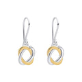 Gecko Jewellery Woven Circle Drop Earrings – Recycled Sterling Silver