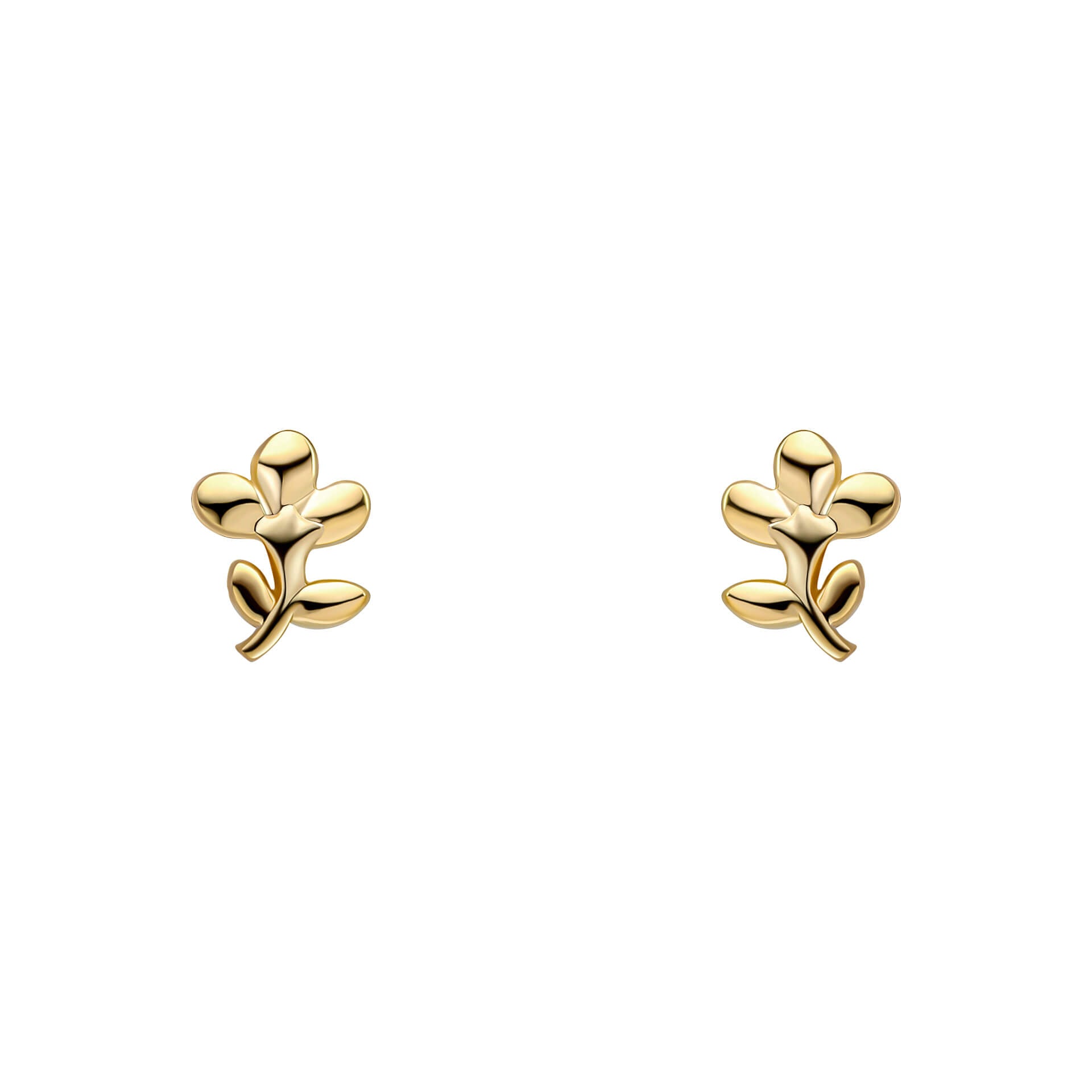 Laura Ashley Albertine Rose Mini Floral Stud Earrings – Gold or Silver