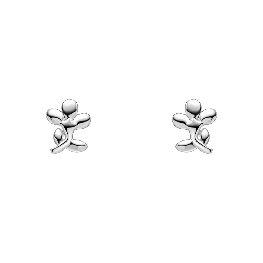 Laura Ashley Albertine Rose Mini Floral Stud Earrings – Gold or Silver
