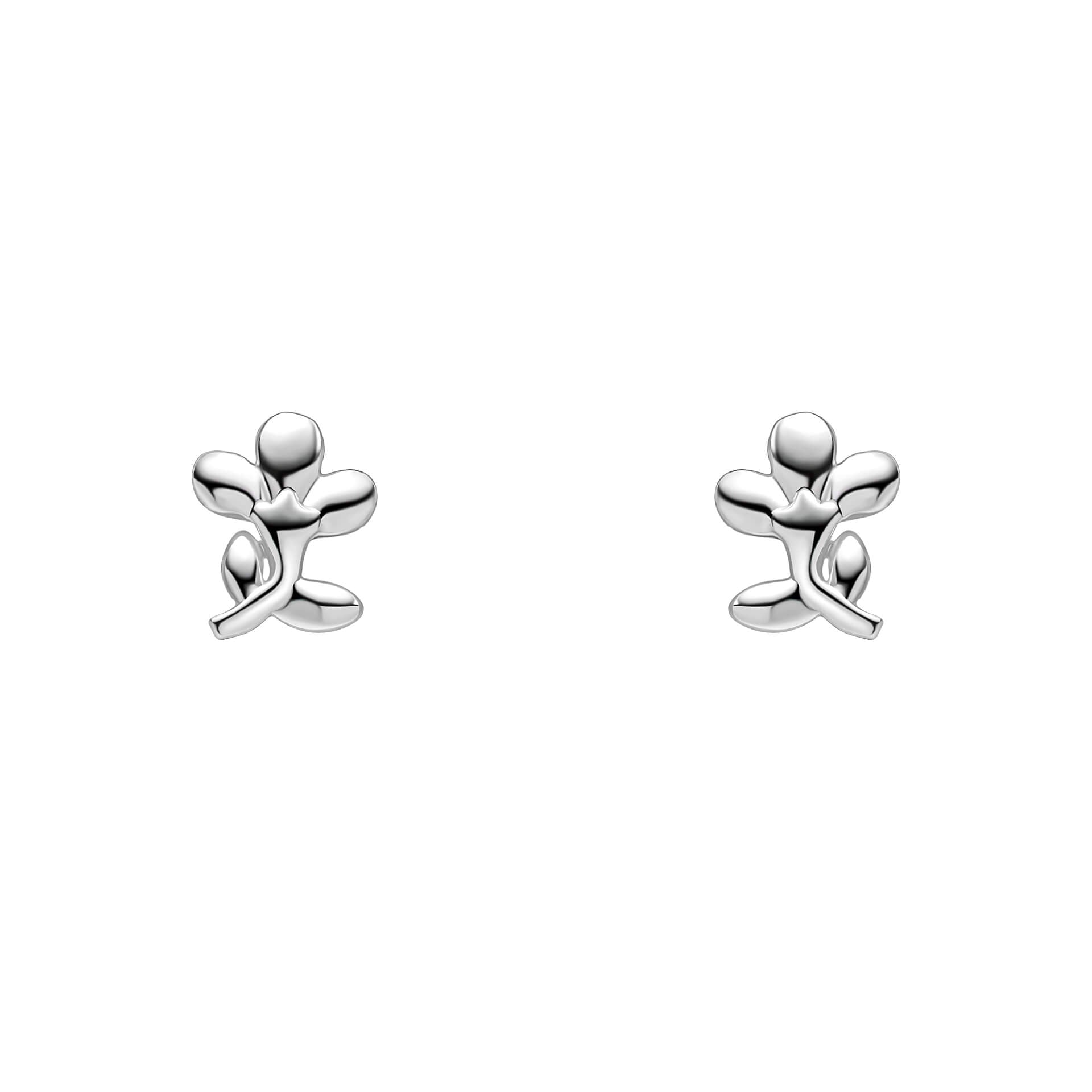 Laura Ashley Albertine Rose Mini Floral Stud Earrings – Gold or Silver