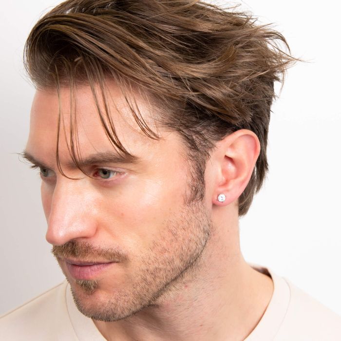 Gecko Jewellery Retail Cubic Zirconia Stud Earrings | Stainless Steel