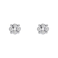 Gecko Jewellery Recycled Sterling Silver Cubic Zirconia Stud Earrings