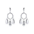 Gecko Jewellery Recycled Sterling Silver Chandelier Drop Earrings