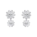 Laura Ashley Thorncliff Daisy Drop Earrings in Sterling Silver