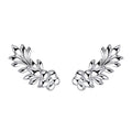 Laura Ashley Naunton Folly Floral Crawler Earrings in Sterling Silver