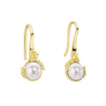 Gecko Jewellery Ickleford Tulips Gold Plated Pearl Earrings