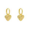 Gecko Jewellery Basket Weave Heart Hoop Earrings – Laura Ashley Style